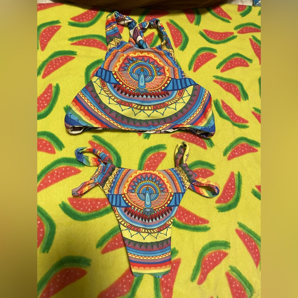 Moana bikini rainbow reversible bikini